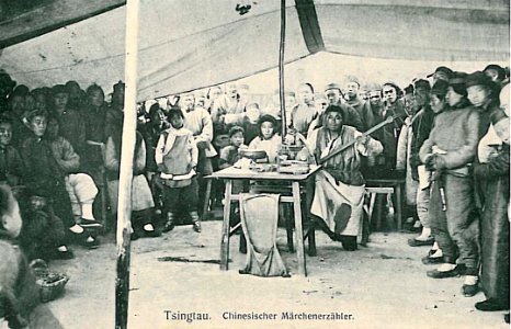 Tsingtau Chinesischer Maerchenerzaehler 1909