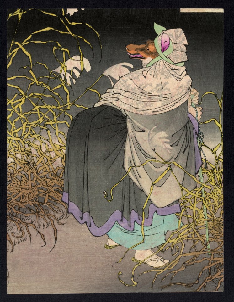 Tsukioka Yoshitoshi (1886) Tsuki hyaku shi - Konkai-