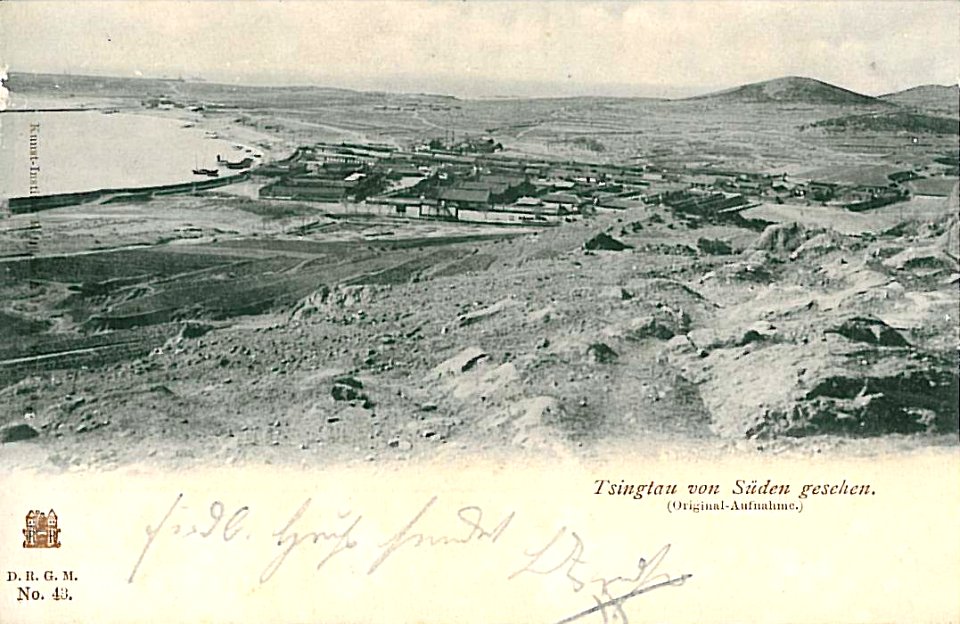 Tsingtau von Süden gesehen ca 1900