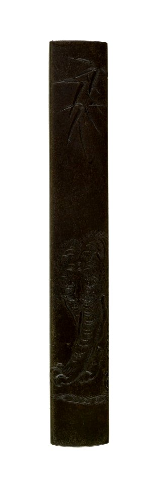 Tsuchiya Yasuchika - Kozuka with Tiger and Bamboo - Walters 51707