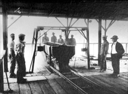 Tsumeb Bergwerk Bestueckung Hochofen
