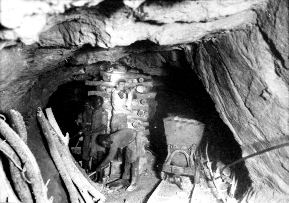 Tsumeb Bergwerk Stempeleinbau