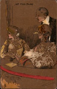 Tuck postcard At the play