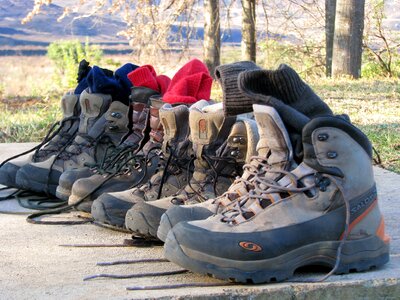Outdoors boots lifestyle photo