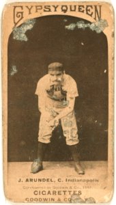 Tug Arundel, Indianapolis Hoosiers, baseball card portrait LCCN2007680724