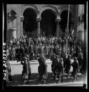 Tunis, Tunisia. Allied troops entering the city8d29833r photo
