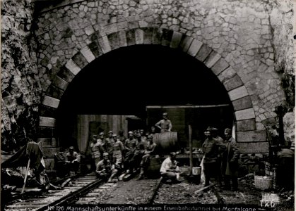 Tunnel Kote 43 bei Monfalcone.Mannschaftsunterstände der Sappeur-Kompanie.5-2. (BildID 15734942)