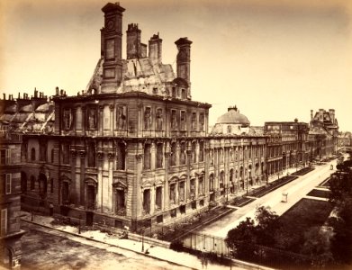 Tuileries Palace, Burned. General View MET DP161581 (adjusted)