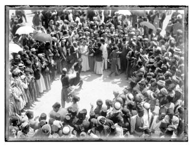 Turk mili. (military) WWI. Men dancing with swords in celebration LOC matpc.11591