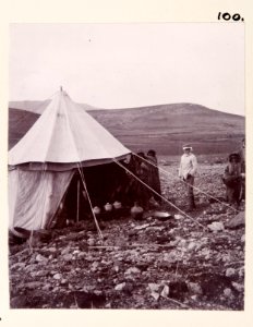 Turistfotografi från tältläger i Hauwar - Hallwylska museet - 104223