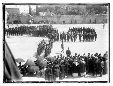 Turk mili. (i.e., military) WWI. Turk army on parade LOC matpc.11595