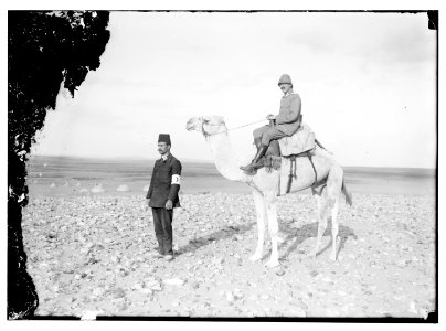 Turk (i.e., Turkish) officers & camel in Sinai campaign LOC matpc.08168