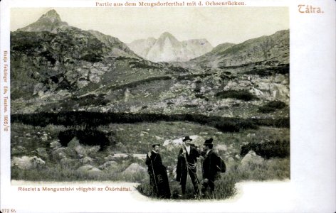 Turisti v Mengusovskej doline