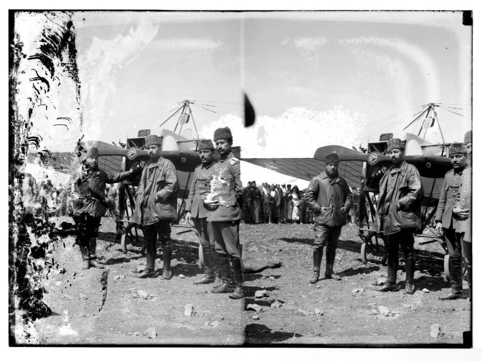 Turkish airplane in Jerusalem. LOC matpc.04718
