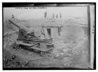 Turkish siege battery, Adrianople LCCN2014696681