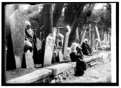 Turkish woman in cemetery at Scutari opposite Constantinople LCCN2016820959