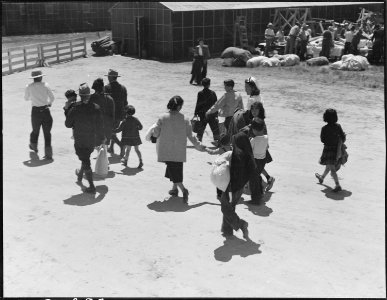 Turlock, California. Families of Japanese ancestry arrived at Turlock Assembly center. Evacuees wi . . . - NARA - 537634