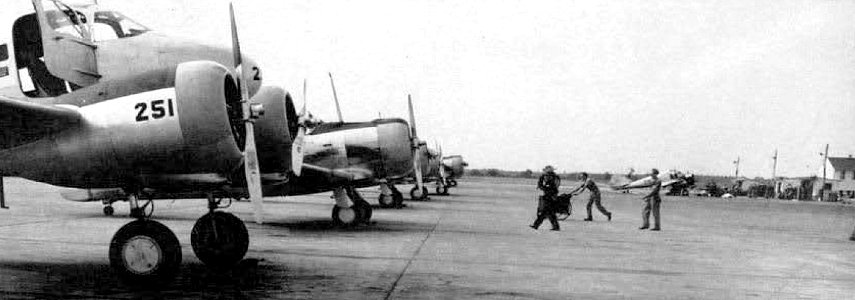 Turner Army Airfield - Curtiss AT-9 on Flight Line