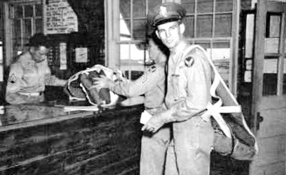 Turner Army Airfield - Parachute Issue to Cadets