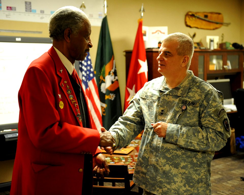 Tuskegee Airman visits JTF-CS for Black History Month celebration 130222-N-VJ282-002