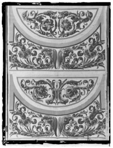 Två tapeter av ull och silke i gobelängteknik - Skoklosters slott - 17382-negative