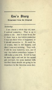 Twain - Eve's Diary, p. 003