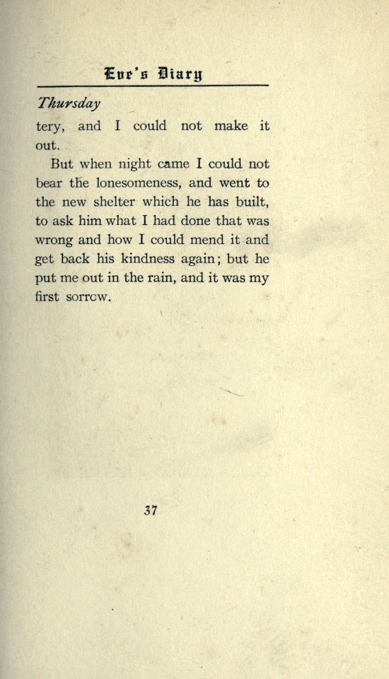 Twain - Eve's Diary, p. 037