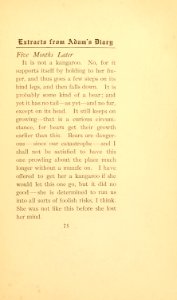Twain - Extracts from Adam's Diary, p. 75