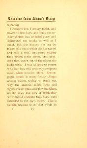 Twain - Extracts from Adam's Diary, p. 23