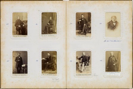 Tweede Kamerleden ca 1875 - nummer 29-36