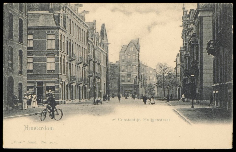 Tweede Constantijn Huygensstraat met op de achtergrond de Overtoom, Afb PBKD00005000001