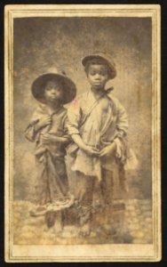 Two African American boys facing front) - J. D. Heywood's Photographic Art Rooms, New Berne, N.C LCCN2010647913