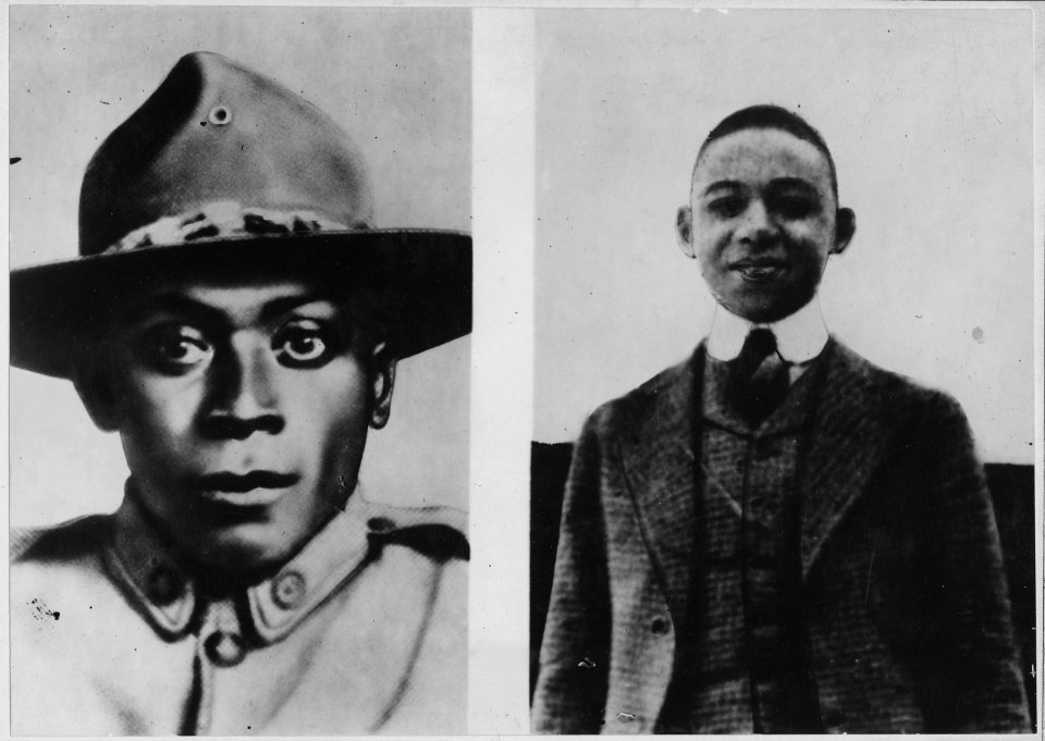 Two American Negroes win Croix De Guerre. These (African American) fighters routed a German raiding . . . - NARA - 533523