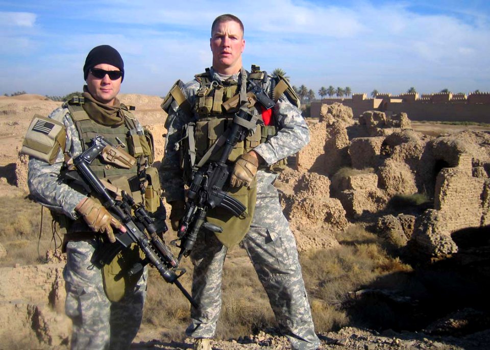 Two 19th Group Special Forces Soldiers in Babil Province Iraq