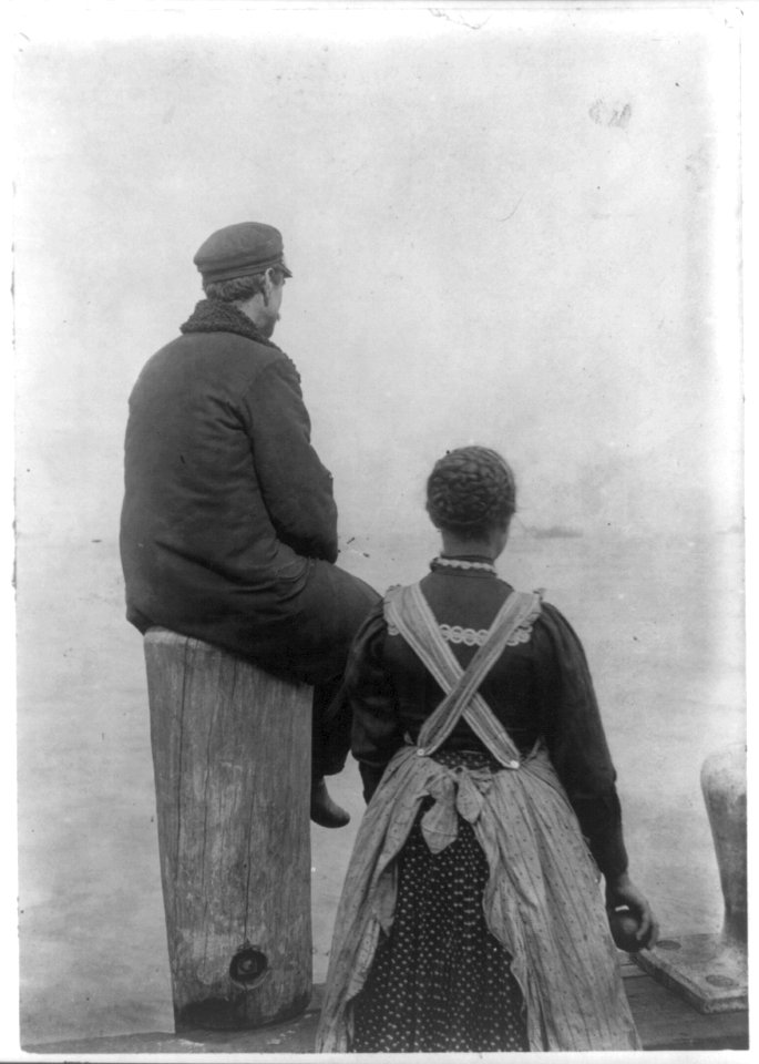 Two emigrants on the seashore LCCN2012646354