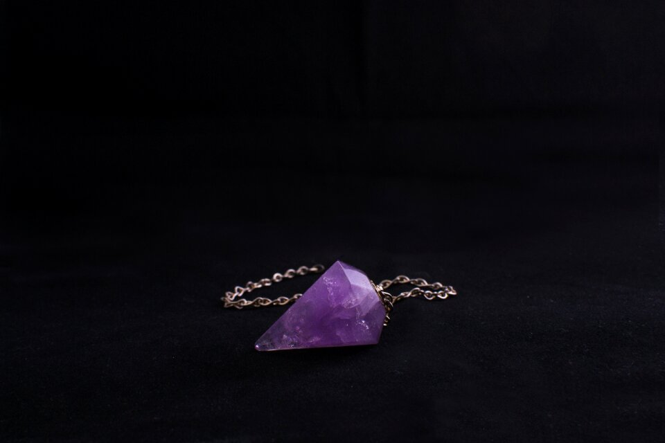 Violet stone amethyst photo