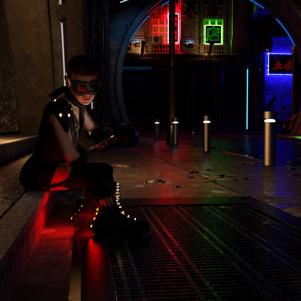 Cyber-punk future cover