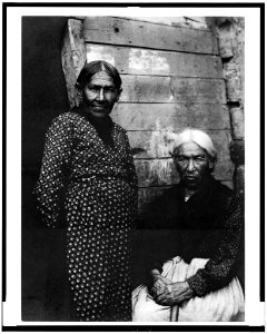 Two Indian women, posed, on Mackinac Island LCCN93517623