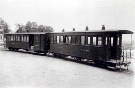 Two Decauville Aine carriages, presumably at Caen-St Pierre