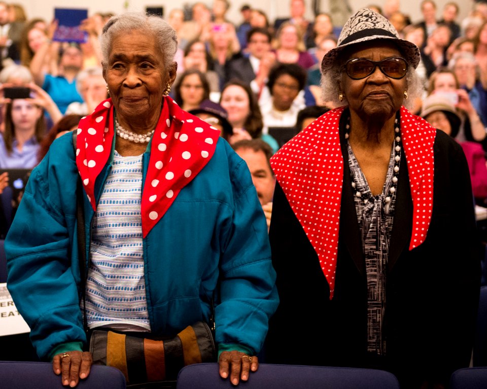 Two original Rosie the Riveters, 2014 (cropped)