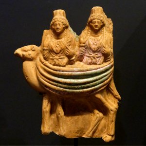 Two deities on dromedary Louvre AO6619