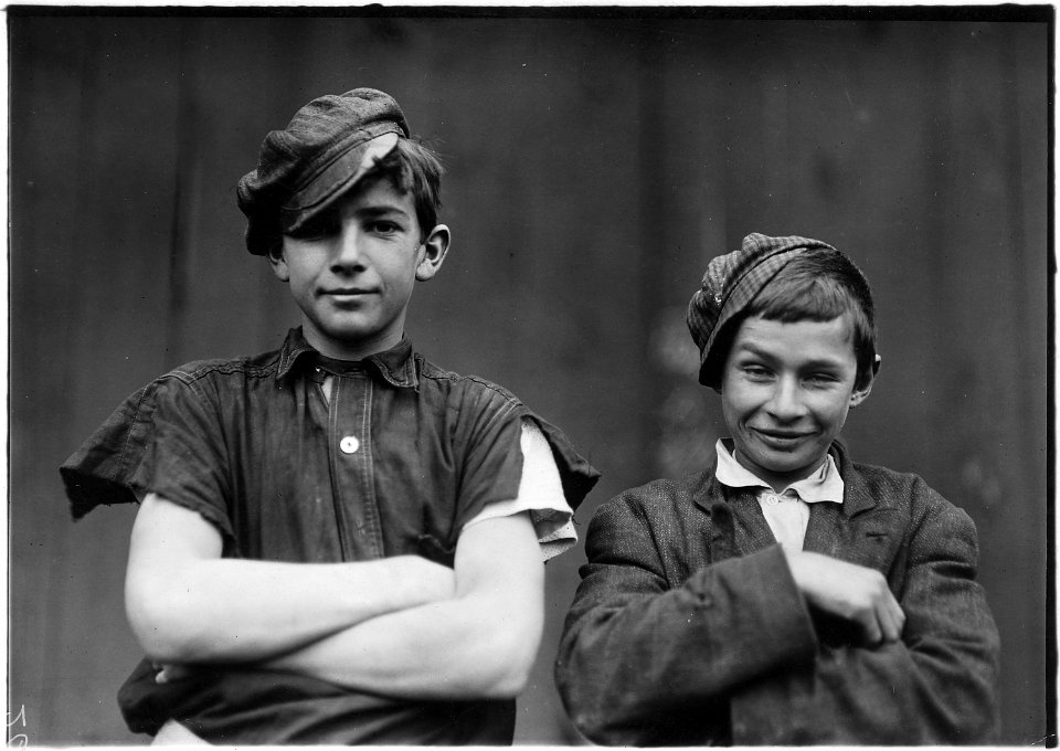 Two of the boys on night shift in the More, Jonas Glass Co. Bridgeton, N.J. - NARA - 523230