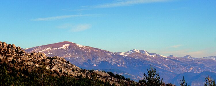 Snow sky landscape