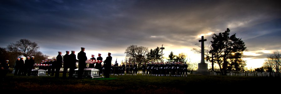 Two Sailors recovered from the ironclad USS Monitor are buried at Arlington National Cemetery (17643303295) photo