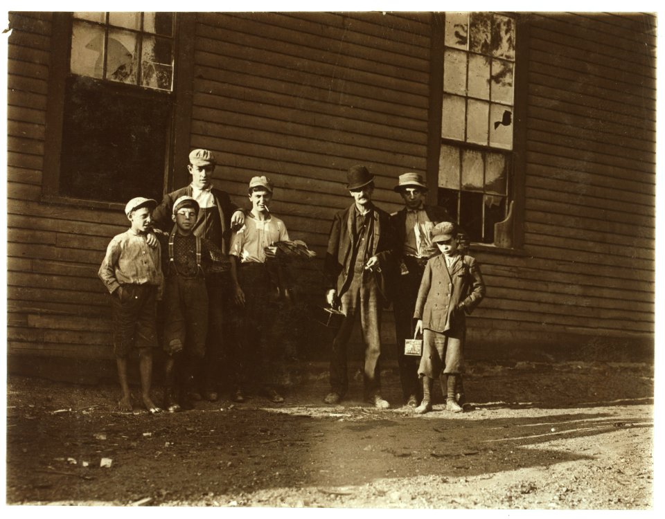 Two smallest boys working for Champlain Wood Working Mfg. Co., Burlington, Vt. Wood Working. LOC nclc.04585