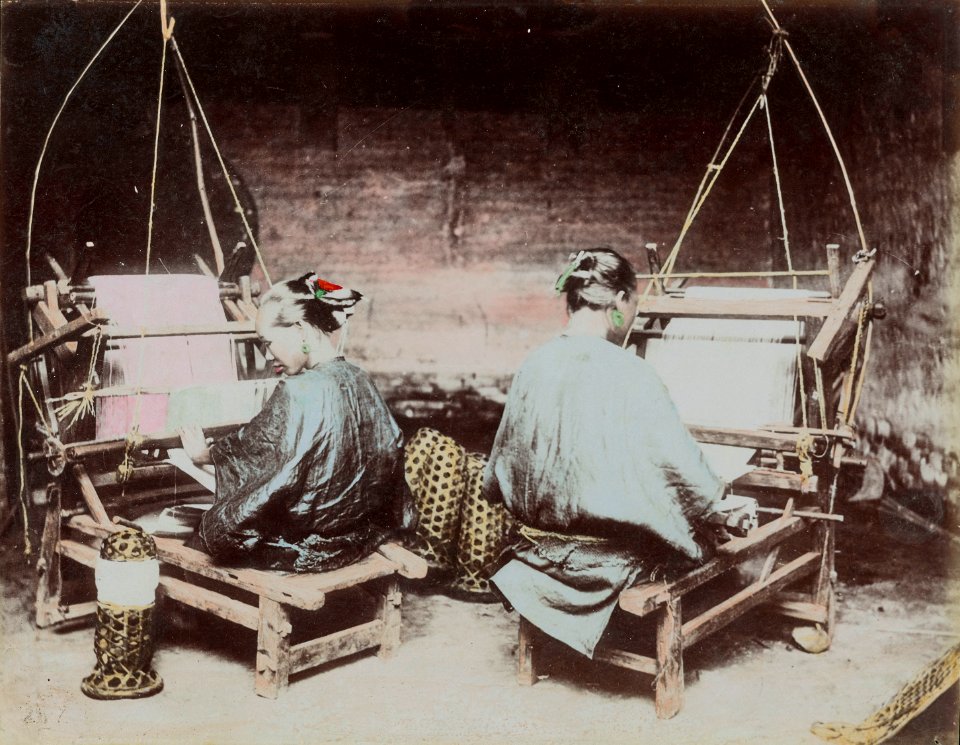 Two Women Weaving, Suzhou