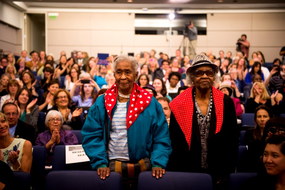 Two original Rosie the Riveters, 2014