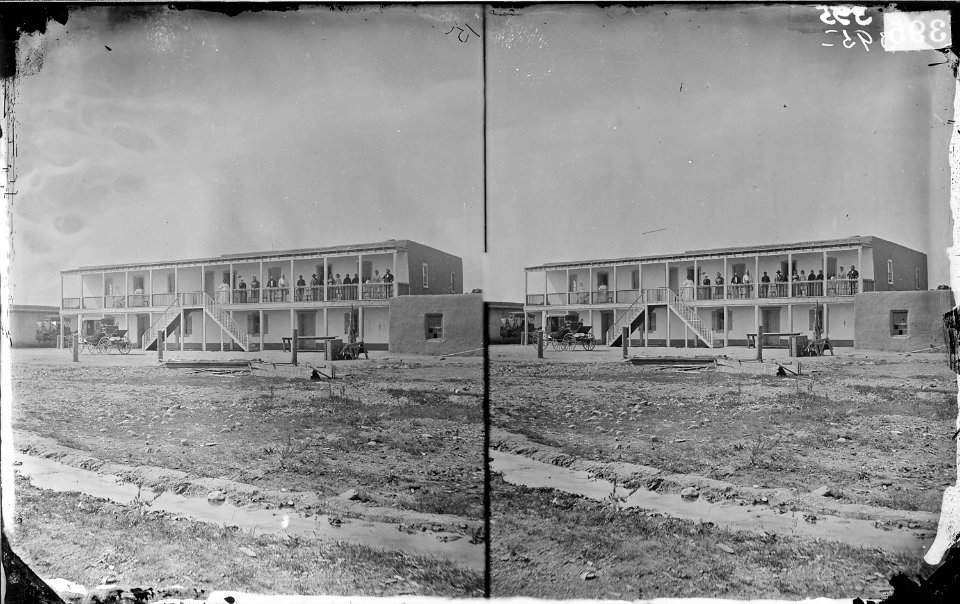 TWO STORY BUILDING WITH PEOPLE - NARA - 524034