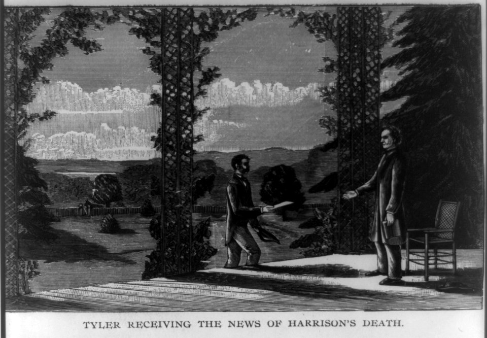 Tyler receiving the news of Harrison's death (April 5, 1841) LCCN00650917