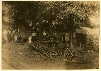 Typical cooking and eating quarters of berry pickers. Anne Arundel Co., Maryland. Courtesy of Maryland Child Labor Committee. LOC cph.3b38166